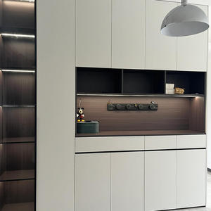 ארונות קונסולת עץ סלון אמנות מטבח בית מלון ריהוט זכוכית ארונות זכוכית ארונות עץ - Product Image 3