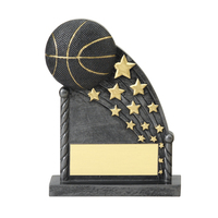 Trophée de basket-ball en résine Weivista de 7 pouces pour récompense de tournoi