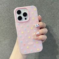 Coque de téléphone portable antichoc en TPU givré effet gelée, style Ins, motif vague pleine surface, pour iPhone 17 16 15 14 13 12 11 Pro Max