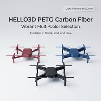 Matériau d'impression 3D fonctionnel HELLO3D, filament PETG en fibre de carbone, robuste et durable, idéal pour les pièces d'ingénierie