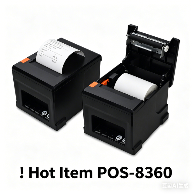 80mm Thermal Receipt POS Printer Wireless  Bill Printer for Retail 3Inch Invoice Printing Machine with Auto Cutter 8360