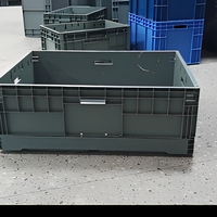Boîte de rangement en plastique 600 x 400, bac de transport empilable pour le stockage logistique