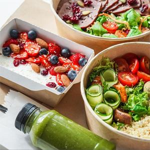 Bán buôn dùng một lần Kraft Vòng Bát salad với nắp số lượng lớn Đảng cho nóng/lạnh thực phẩm để đi bao bì - Product Image 3