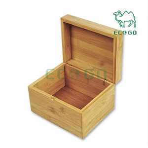 Caja de recetas de bambú Organizador de recetas de madera con divisor de tarjetas Estilo moderno - Product Image 4