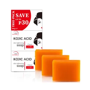 2024 Best Selling kojic acid and papaya soap valitic kojic acid dark spot remover soap kojic acid soap Packs of two 65g*2