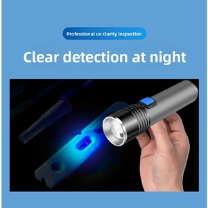 Linterna UV Recargable de Aleación de Aluminio K31, Luz Púrpura de 365nm/395nm, Función de Zoom, Detección Fluorescente para la Leucosis <span class=keywords><strong>Felina</strong></span> - Product Image 4