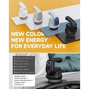Ergonomic Cordless Electric Head <b>Massager</b> Rechargeable Portable Scalp & Full Body Soothing <b>Tool</b> - Product Image 6