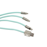 Cable de alimentación USB universal Cable 3 en 1 Cable DE DATOS DE cargador rápido para teléfono Micro USB tipo C