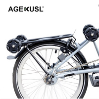 Roues faciles AGEKUSL pour vélo, 70 mm, Easywheel, vélo Omni silencieux, Ezwheels pour vélo Brompton Pikes
