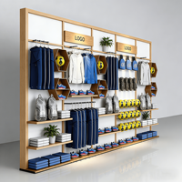 Exhibidor de Ropa Deportiva para Hombre, Diseño Gratuito, Exhibidor de Pared de Metal para Tienda de Ropa Masculina, Diseño de Tienda de Ropa
