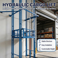 Neuer Platzsparender Vertikaler Mastlift mit Hydraulischem Antrieb und Anpassbarem Tisch/Gewicht für Lagerhäuser