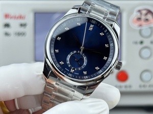 Relojes Mecánicos de Diseño de Alta Calidad Más Vendidos con Fase Lunar y Esfera Azul - Product Image 5