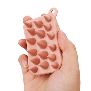 Venta al por mayor de cepillo de champú para el cabello con logotipo personalizado suave de silicona Cuidado del cuero cabelludo masajeador cepillo de pelo con cuerdas - Product Image 5