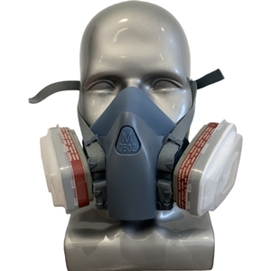 <span class=keywords><strong>Masque</strong></span> à gaz <span class=keywords><strong>demi</strong></span>-visage avec filtre à charbon actif de grade <span class=keywords><strong>P100</strong></span>, respirateur en silicone 3 couches anti-poussière, anti-virus, anti-pollen, certifié CE - Product Image 1