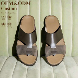 <span class=keywords><strong>Sandalias</strong></span> SHIKOL para <span class=keywords><strong>Hombre</strong></span>, Estilo Dubái, de Cuero Genuino, Hechas a Mano, Elegantes, <span class=keywords><strong>Minimalistas</strong></span>, Cómodas, Formales, Árabes, para Ramadán - Product Image 1