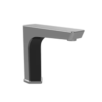 Robinet en céramique et laiton moderne à trou unique, robinet intelligent à capteur automatique, design à poignée unique, sans contact, montage sur plan de travail, sèche-mains domestique