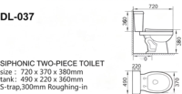 WC à poser en céramique de luxe OEM, deux pièces, à siphon, cuvette allongée, sanitaires WC, WC à glaçure facile à nettoyer