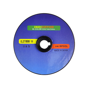 Pêche à la mouche Tippet Leaders Ligne de pêche Bicolore Haute Visibilité Indicateur de morsure de <span class=keywords><strong>nymphe</strong></span> européenne 4.8LB-13.7LB 30m/Spool B10 - Product Image 1