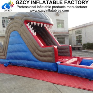Tobogán Acuático Inflable de PVC Comercial con Piscina para Adultos y Niños, Tobogán de Tiburón - Product Image 4