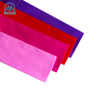 مخصص معدنية ملونة 1 مللي متر ورق سميك كريب لفات/ بكرات ورقية الأنسجة هدية زهرة ورق التغليف
