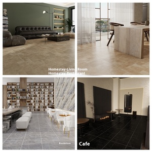 Gạch Lát sàn chống trượt 600x600 cho phòng khách và phòng ăn gạch mộc màu xám cho thiết kế nội thất thanh lịch - Product Image 5