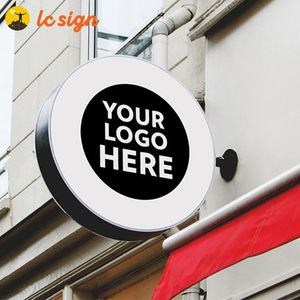 Custom da parete per esterni segnaletica stradale da esterno scatola luminosa a doppio lato led light box per decorazione esterna segno di proiezione - Product Image 6