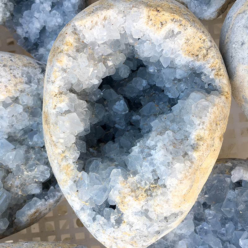 水晶　ジオード #A43 モロッコ産 水晶ジオード ペア / Quartz Geode