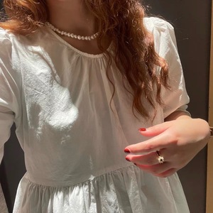 Collier rétro de grand-mère, simple, en perles d'eau douce naturelles et trempées, pour l'hiver, l'automne et l'hiver, pour les pulls - Product Image 2