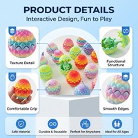 Œuf de dragon imprimé en 3D avec couvercle rabattable et ensemble de jouets dragon, ornement puzzle anti-stress pour la vente en gros
