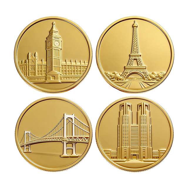 Design Metal Die Stamping 3D Enamel Zinc Alloy Logo Engraving Custom Commemorative Souvenir Challenge Coin for Collection