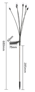 DC 2V Waterproof <strong>Solar</strong> Powered <strong>Firefly</strong> LED Garden <strong>Lights</strong> PVC Body IP65 Landscape Lighting - Product Image 2