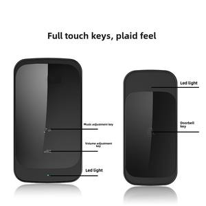 กริ่งประตูไร้สายอัจฉริยะดีไซน์ทันสมัยพร้อมรีโมทควบคุมระยะไกลกันน้ำสำหรับโรงแรม - Product Image 4