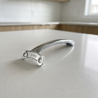 Fournisseur de pièces de batterie de cuisine en acier inoxydable 201SS Guanrun avec poignées robustes et durables, écologiques et résistantes au four pour casseroles de cuisine
