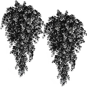 Décoration d'<span class=keywords><strong>intérieur</strong></span>/extérieur pour Thanksgiving, art mural suspendu en eucalyptus, arbustes artificiels en plastique, plantes à fleurs sur le thème de l'automne, durables - Product Image 6