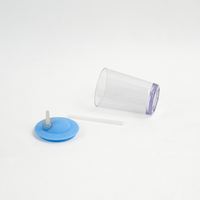 Gobelet compact portable pour enfants en plastique minimaliste de qualité alimentaire sans BPA résistant aux hautes températures 250ML avec paille