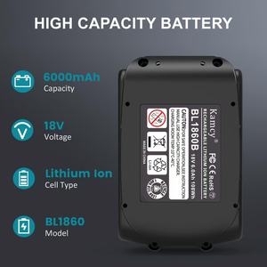 Kamcy 업그레이드 된 리튬 이온 배터리 팩 6Ah Makit_a _ 호환 배터리 과충전 보호 및 확장 런타임 - Product Image 5