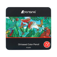 Crayons de couleur Tinbox PS-2072, 72 couleurs, corps hexagonal, à base d'huile, pour le dessin et la peinture - Fournisseur d'usine chinois