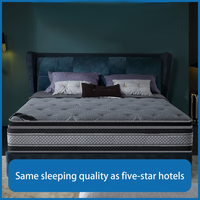 Matelas de luxe à ressorts ensachés et mousse, taille King, respirant, compressé sous vide, pour adultes, enfants, usage hôtelier et chambre à coucher