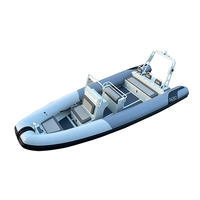 Bateaux gonflables personnalisés 21ft Rhib 640 aluminium RIB Orca Hypalon/PVC pour la famille utilisant