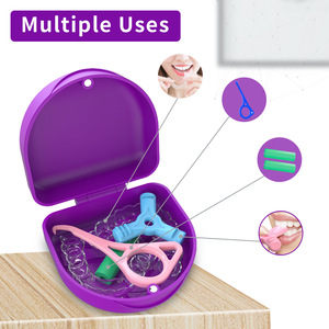 Oferta promocional: Estuche de almacenamiento para aparatos ortopédicos en forma de U, elegante y portátil, perfecto para retenedores de ortodoncia y - Product Image 1