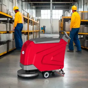 Petite machine électrique automatique de nettoyage de carreaux de bois dur en pierre alimentée par batterie