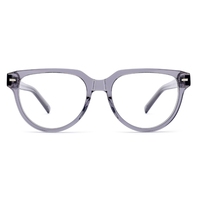 Montures de lunettes de vue modernes à bords chanfreinés, personnalisables avec logo OEM, en acétate, ovales, écologiques, légères, unisexe, monture complète, style œil de chat