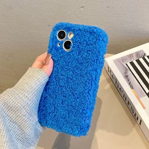 Funda de TPU para Teléfono Celular <span class=keywords><strong>iPhone</strong></span> 17 Pro Max, Color Sólido Invernal, Felpa de Peluche Suave - Product Image 5