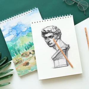 Cahier <span class=keywords><strong>de</strong></span> <span class=keywords><strong>croquis</strong></span> <span class=keywords><strong>aquarelle</strong></span> grand format Cahier <span class=keywords><strong>de</strong></span> <span class=keywords><strong>croquis</strong></span> à spirale vierge pour dessin - Product Image 3