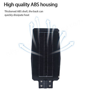 Haute luminosité 1200LM IP65 étanche extérieur lampadaire solaire 100W 200W 300W 7000-7500K haute qualité LED ABS corps à distance - Product Image 5