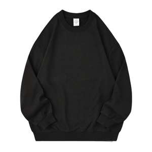 เสื้อสเวตเชิ้ตคอกลมผ้าฝ้ายพรีเมียมแบบไม่มีฮู้ด ทรงโอเวอร์ไซส์ ปักโลโก้ตามสั่ง พิมพ์ลาย สำหรับกิจกรรมกลางแจ้งแบบสบายๆ - Product Image 1