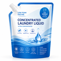 Liquide lessive concentré 200 ml, 8 fois plus puissant, élimination des odeurs, protection des couleurs, écologique, parfum floral jasmin, pour vêtements