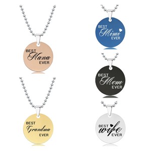 Collar de acero inoxidable <span class=keywords><strong>para</strong></span> el día de la madre, regalo de Navidad <span class=keywords><strong>para</strong></span> el día de la madre - Product Image 1