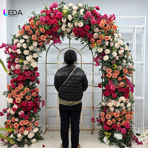 Arco de Rosas Redondas de Seda LEDA, Colores Personalizados para Bodas o San Valentín, Decoración de Fondo Suave - Product Image 6