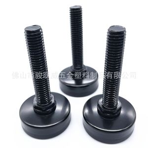 <b>Adjustable</b> Furniture Feet 35mm Diameter 50mm <b>Height</b> Black Electrophoretic Iron Cabinet <b>Table</b> Chair Support Pad - Product Image 4